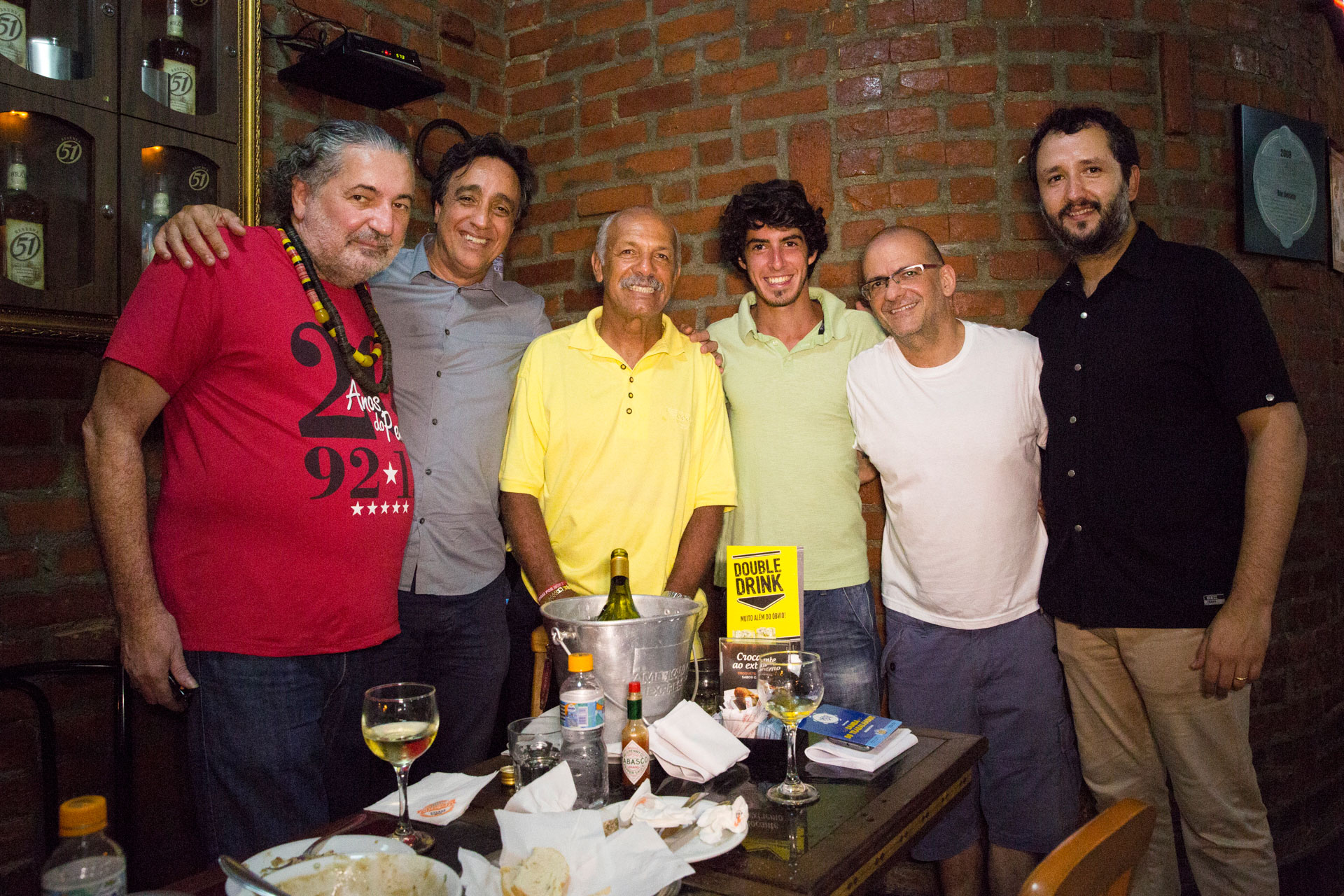  Moacyr Luz, Sergio Pugliese, Junior, André Mendonça, Marcelo Tabach e Daniel Perpétuo 