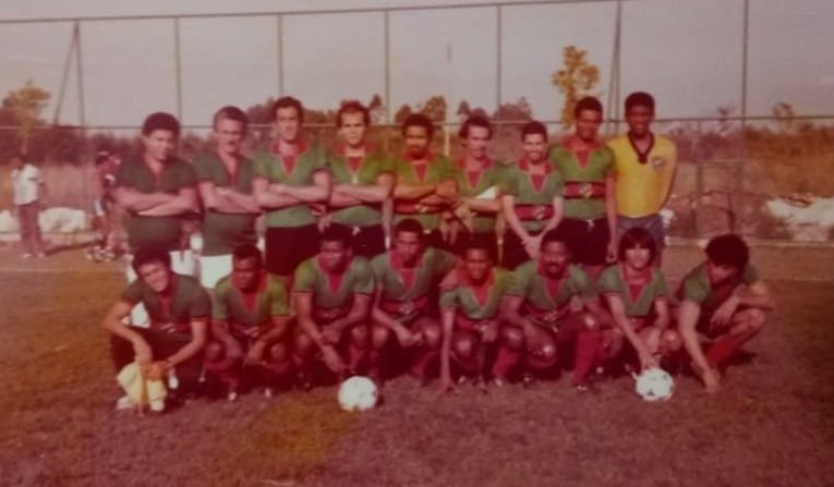 Equipe supercampeã amadora do D.F.A.C., em 1987, em Figueira de Melo