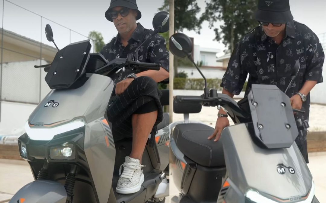 Ronaldinho Gaúcho acelera com a MotoChefe e assina o novo modelo elétrico, o R-10