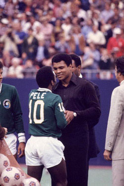 Pelé e Muhammad Ali