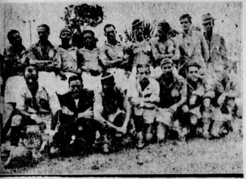 Quadro do Mavílis campeão da Zona Sul da Federação Atlética Suburbana de 1938
